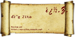 Ág Zita névjegykártya